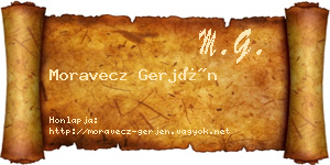 Moravecz Gerjén névjegykártya